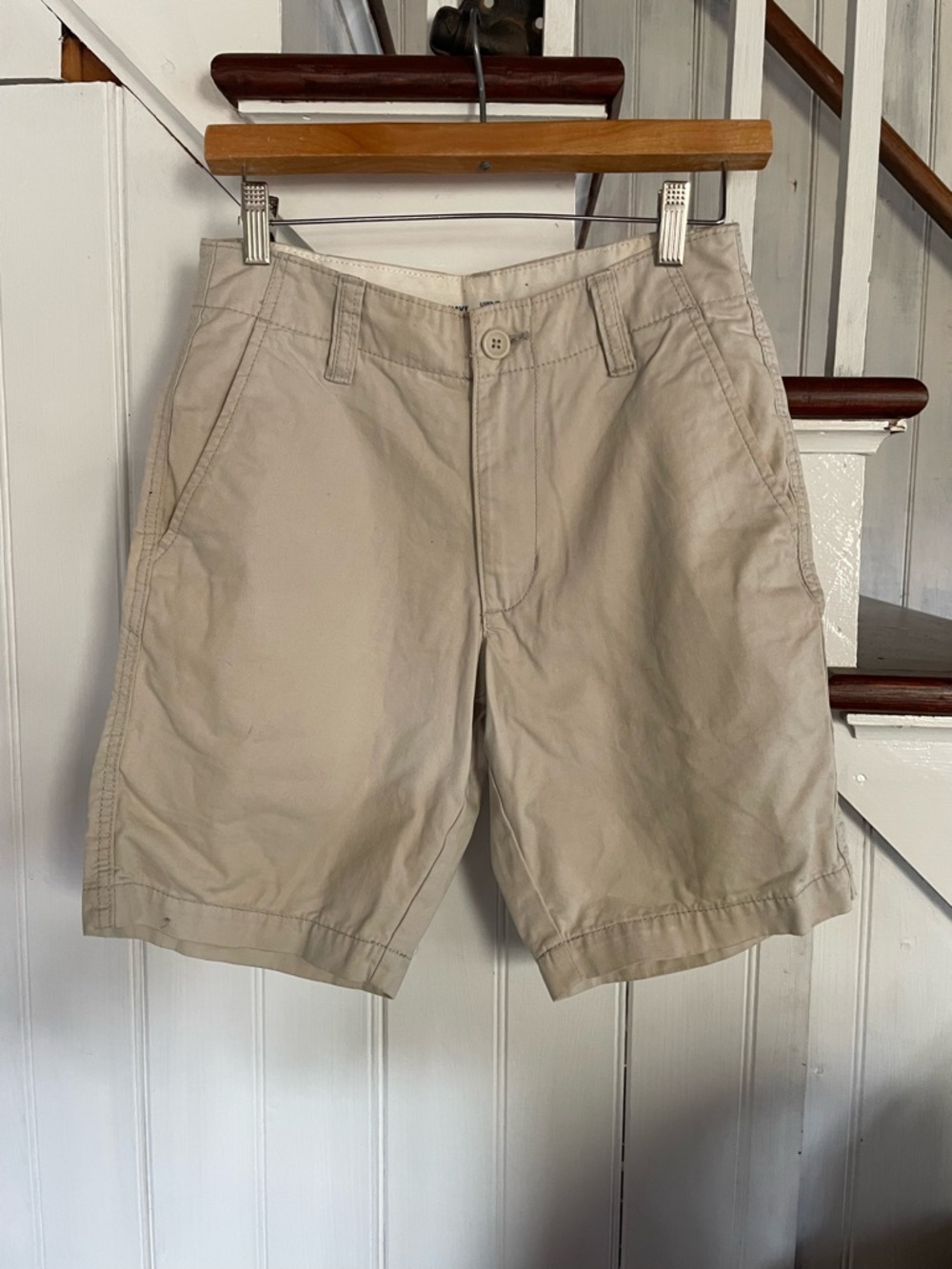 Old Navy Men's Beige Flat Front Shorts